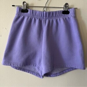 Aritzia Tna Cozy Fleece Perfect Hi-Rise Sweatshort Purple Lilac Women’s 2XS